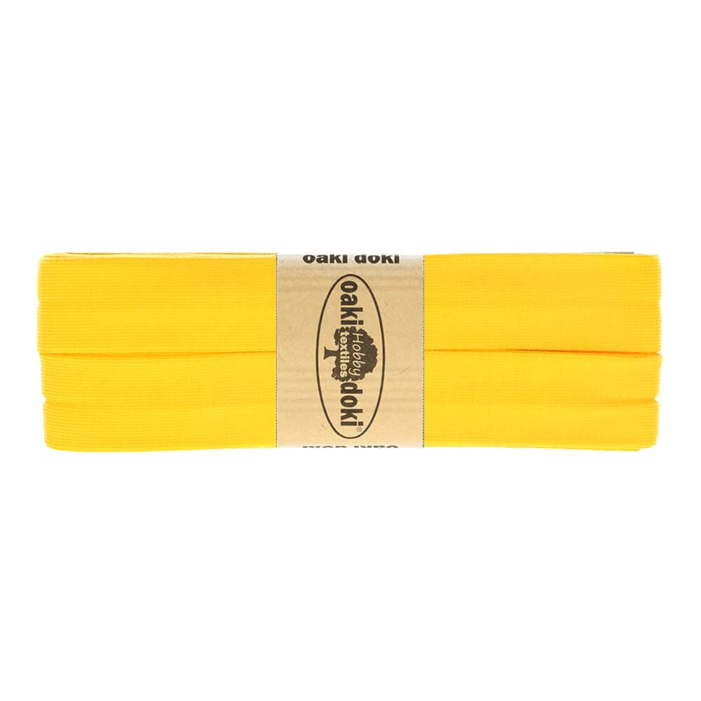 Oaki Doki tricot biaisband geel 712 – 20 mm, 3 m