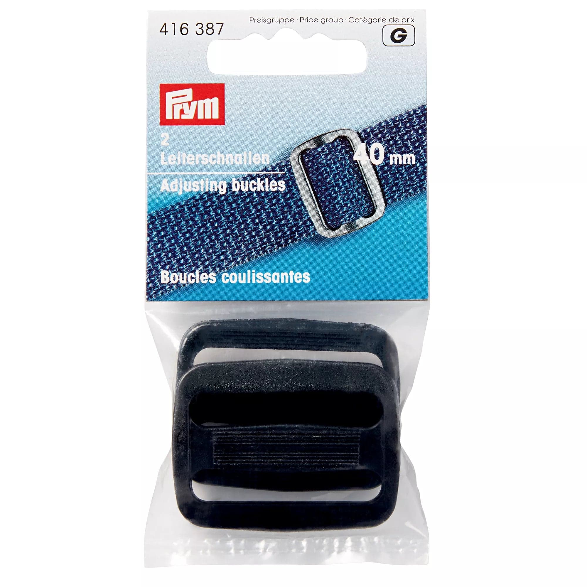 Prym kunststof laddergespen zwart 40 mm