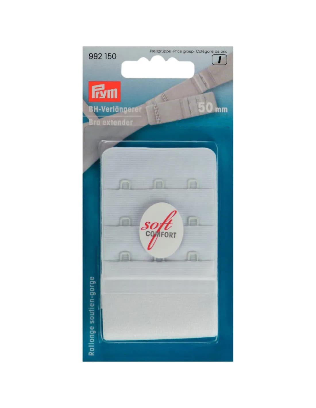 Prym BH-verlengstuk Soft Comfort wit 50 mm
