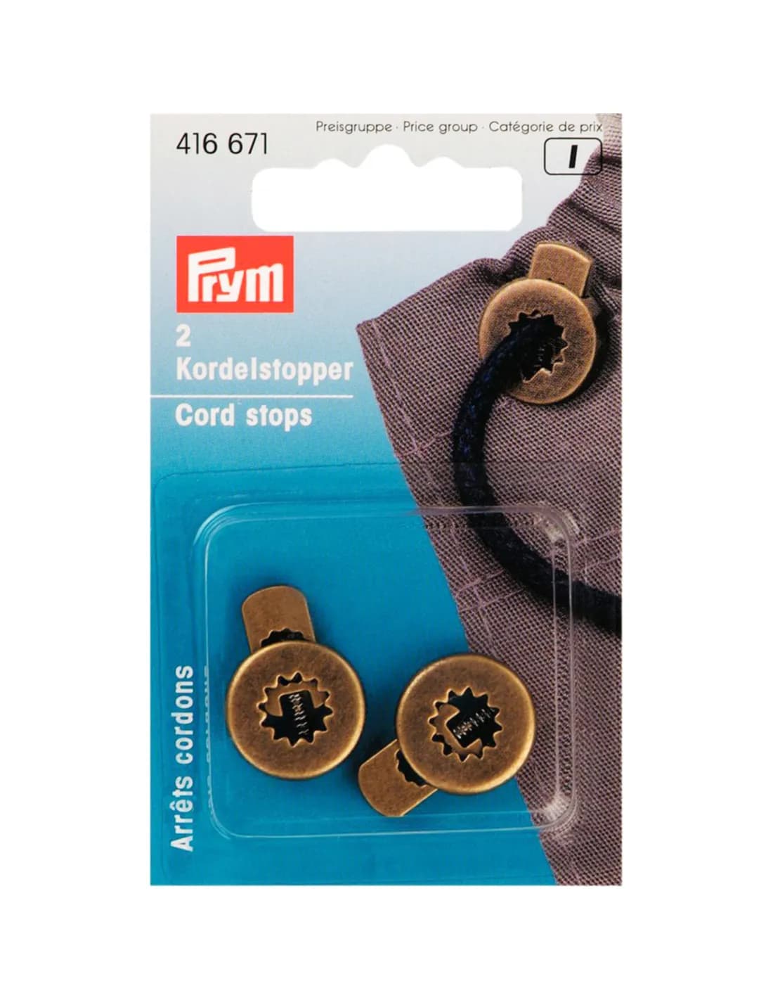 Prym Koordstoppers bruin 2 stuks