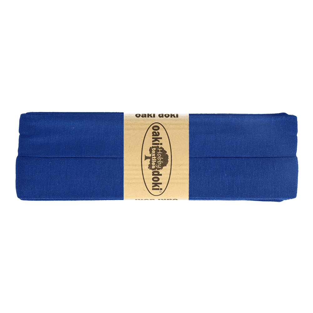 Oaki Doki tricot biaisband kobaltblauw 240 – 20 mm, 3 m