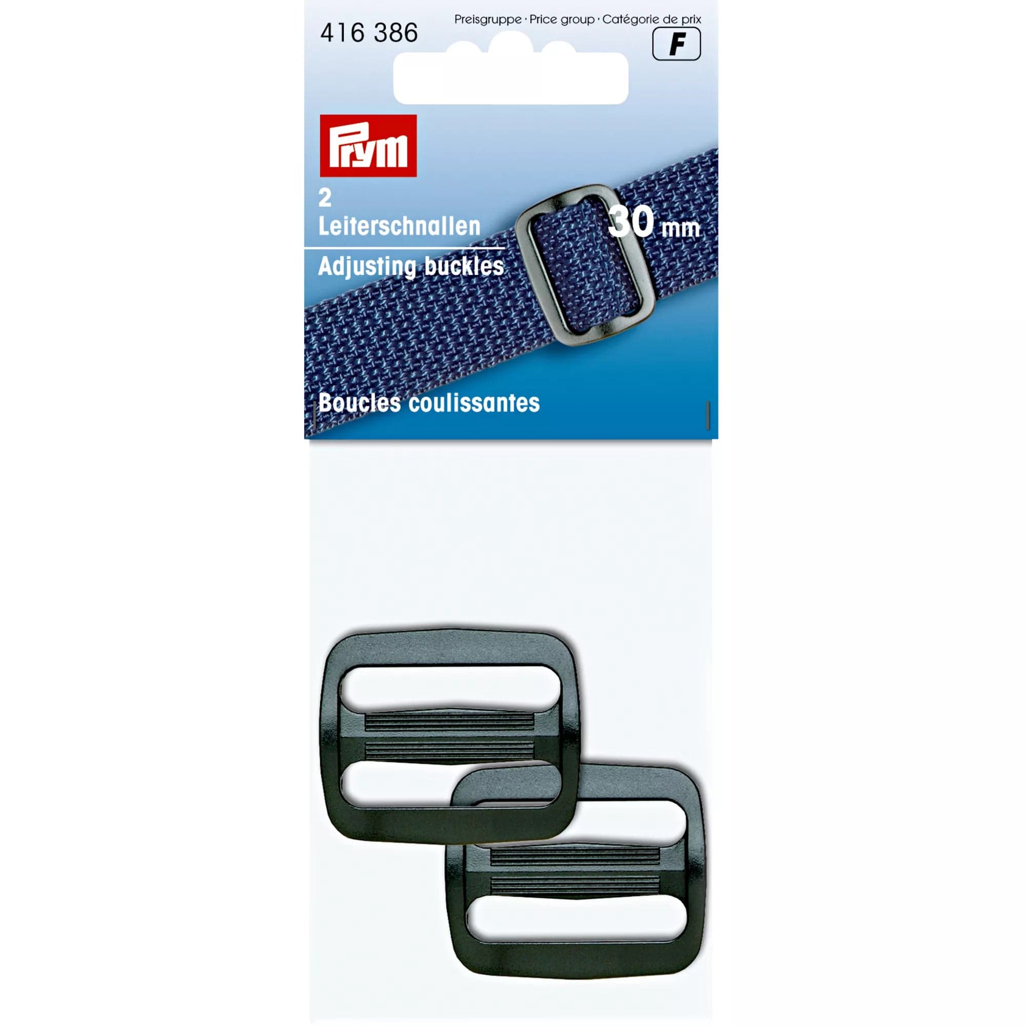Prym kunststof laddergespen zwart 30 mm