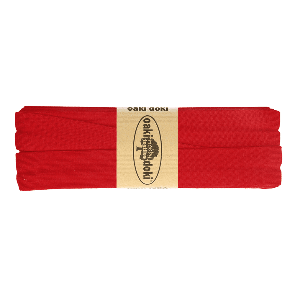 Oaki Doki tricot biaisband rood 620 – 20 mm, 3 m