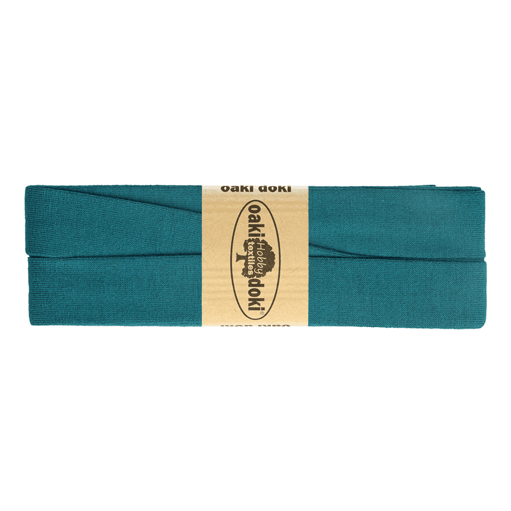Oaki Doki tricot biaisband petrol 211 – 20 mm, 3 m