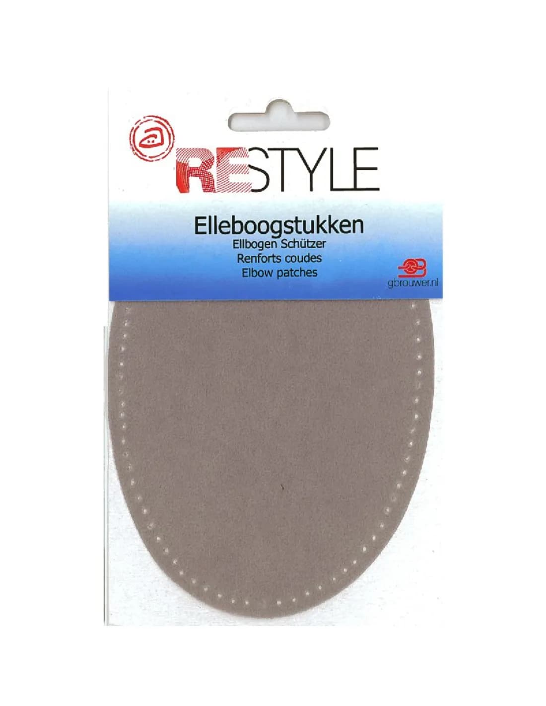 Restyle suèdine elleboogstukken 14 x 9,5 cm - kleur 004