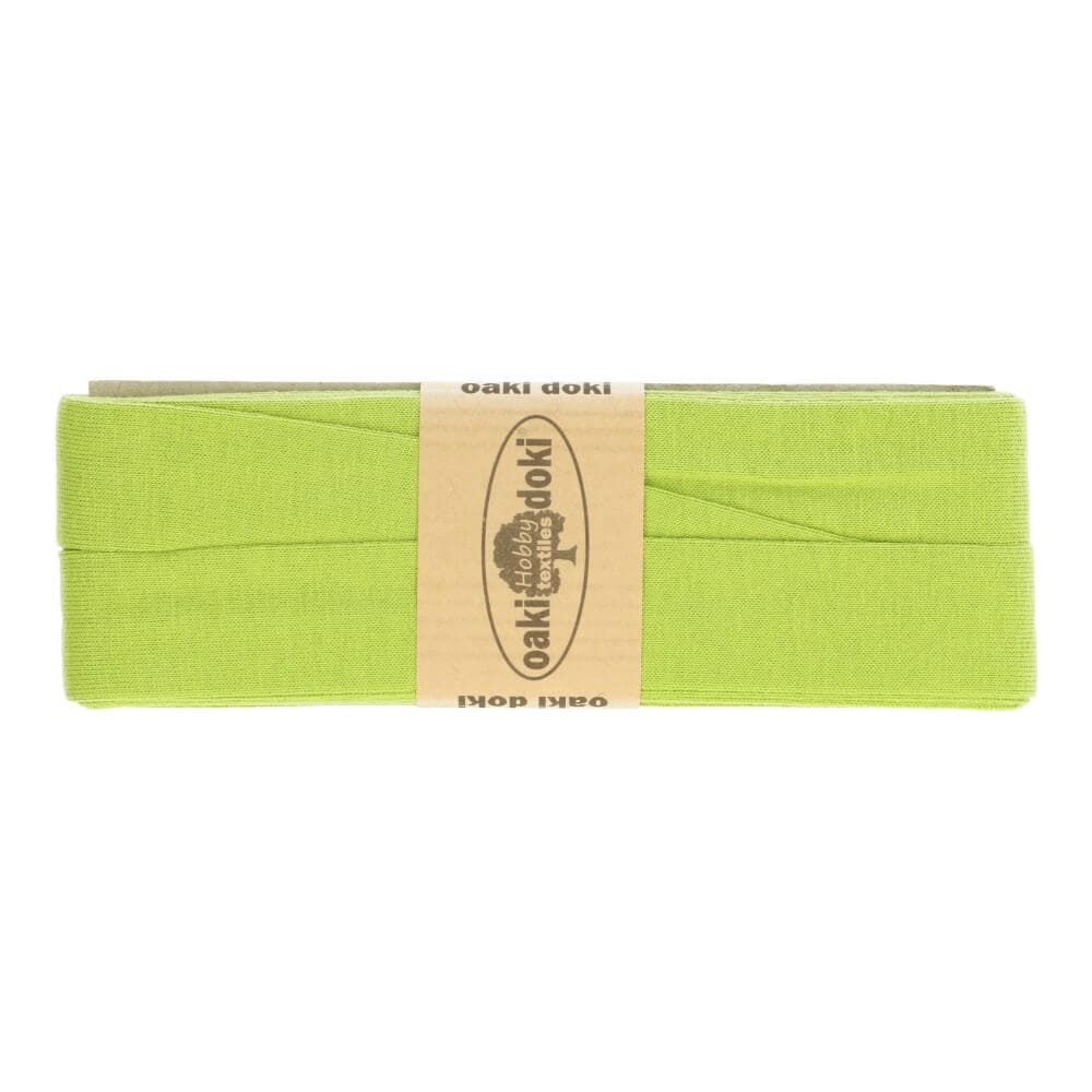Oaki Doki tricot biaisband lichtgroen 448 – 20 mm, 3 m