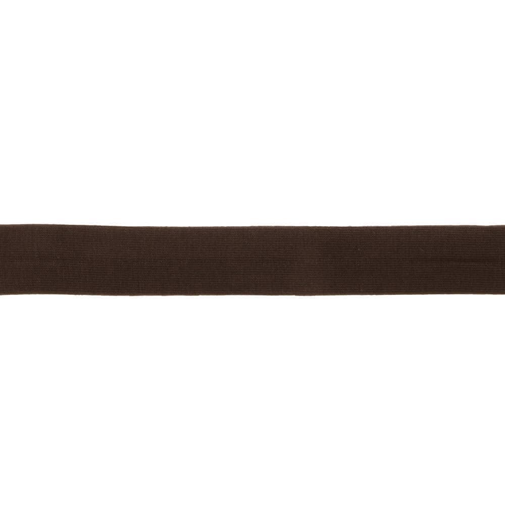 Oaki Doki tricot biaisband donkerbruin 501 – 20 mm, 3 m