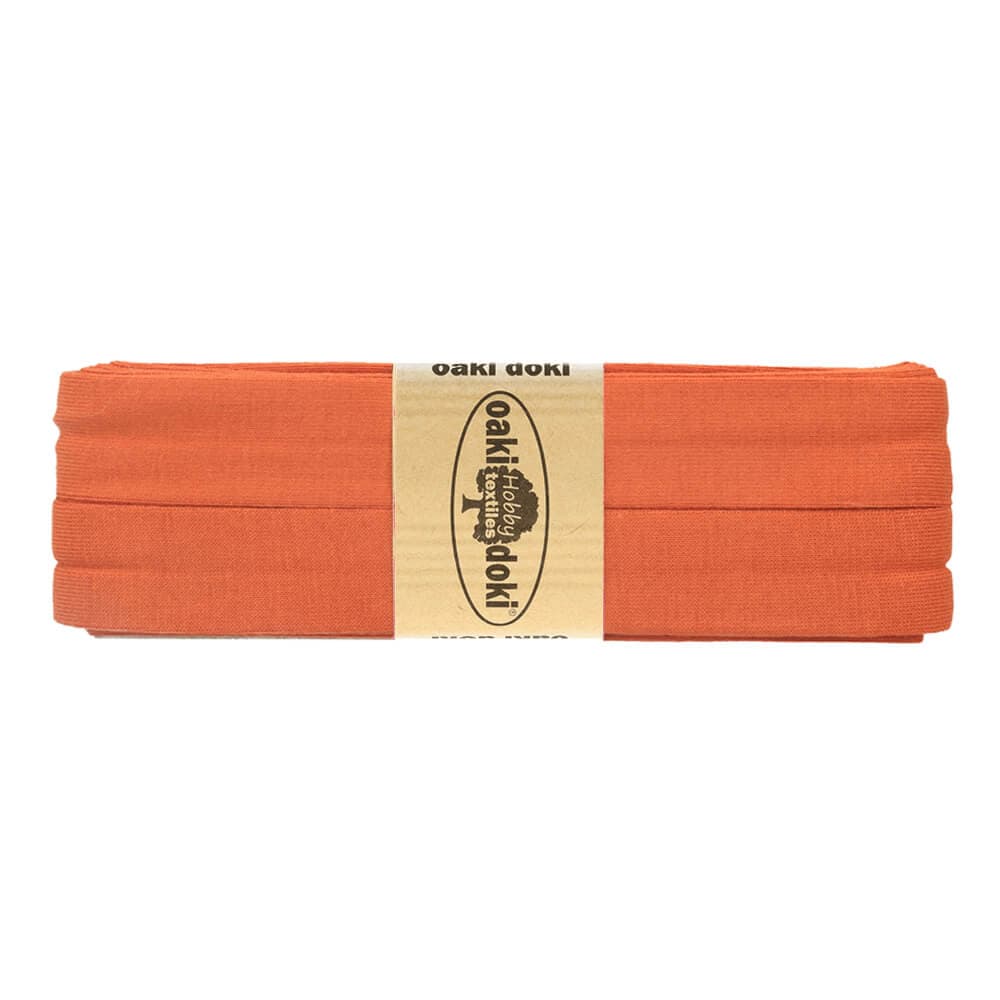 Oaki Doki tricot biaisband roestbruin 948 – 20 mm, 3 m