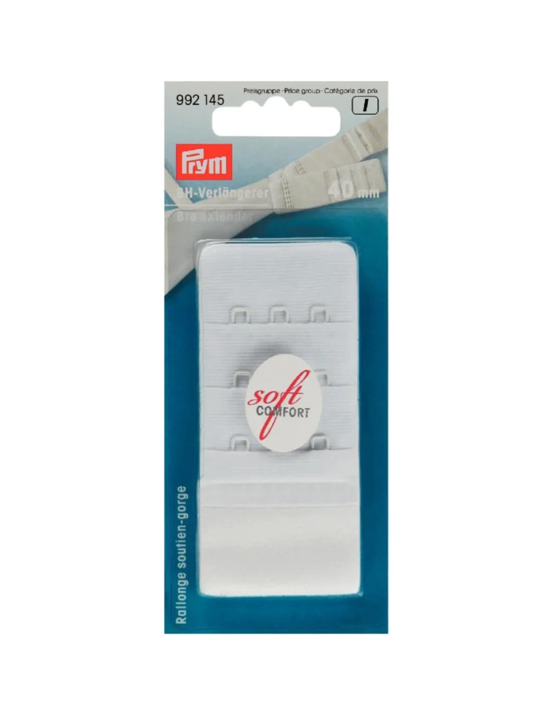 Prym BH-verlengstuk Soft Comfort wit 40 mm