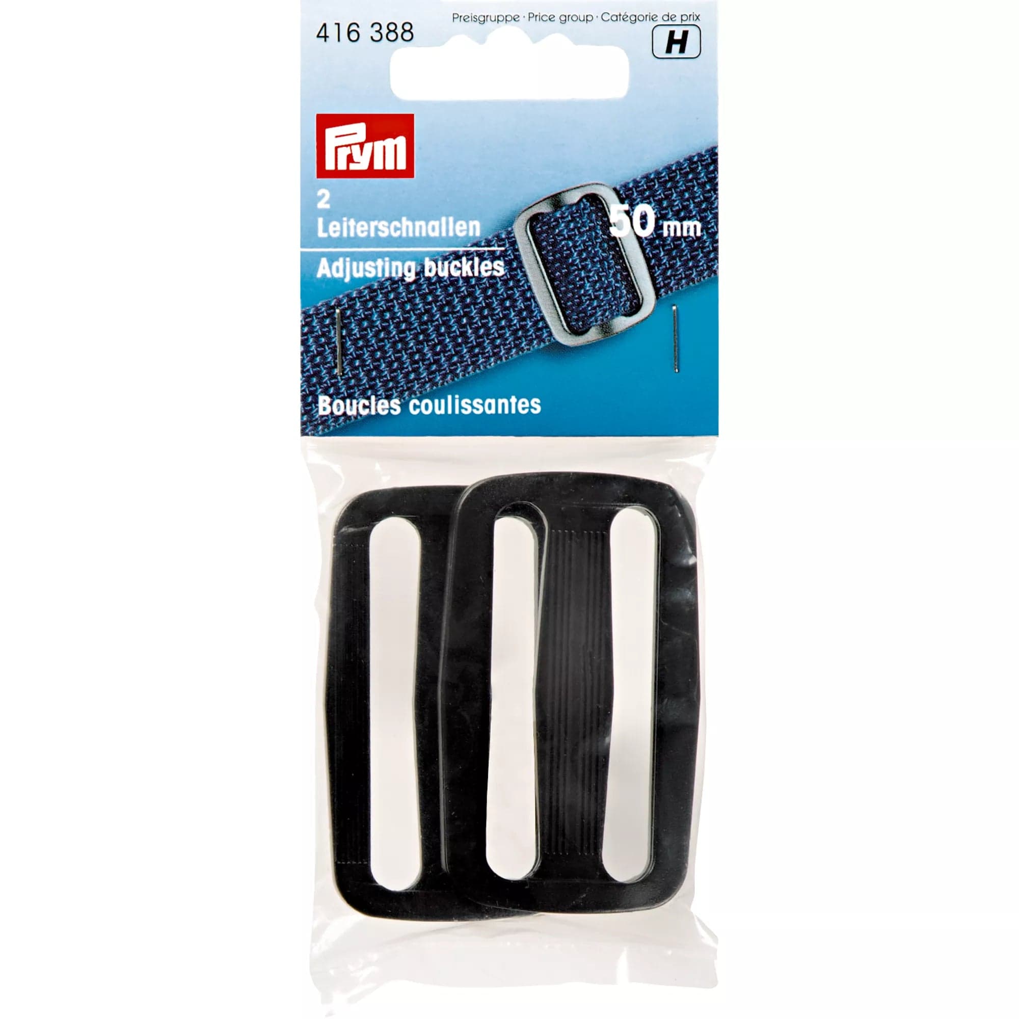 Prym kunststof laddergespen zwart 50 mm