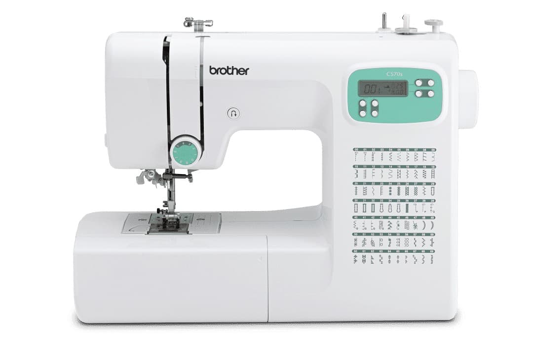 Brother CS70S computergestuurde naaimachine met elektronisch bedieningspaneel.