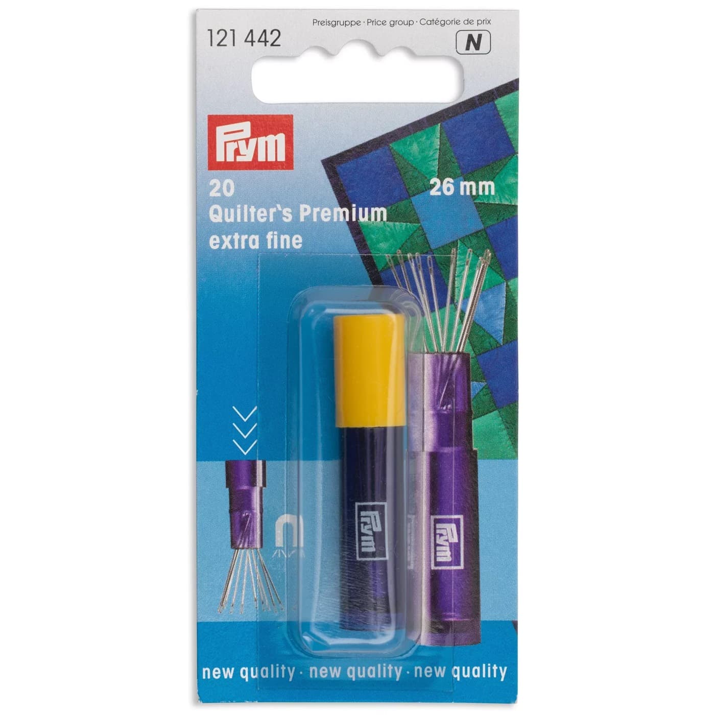 Prym quiltnaalden Premium extra fijn 26 mm – 20 stuks