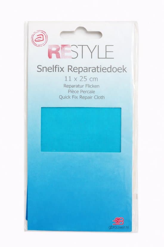 Restyle Snelfix reparatiedoek lichtblauw 11 x 25 cm