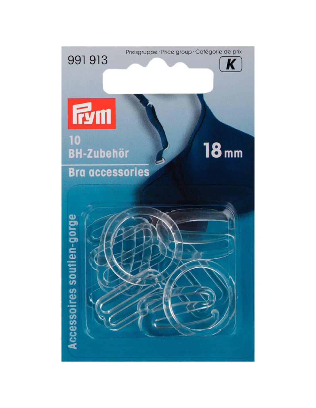 Prym BH-accessoires transparant 18 mm