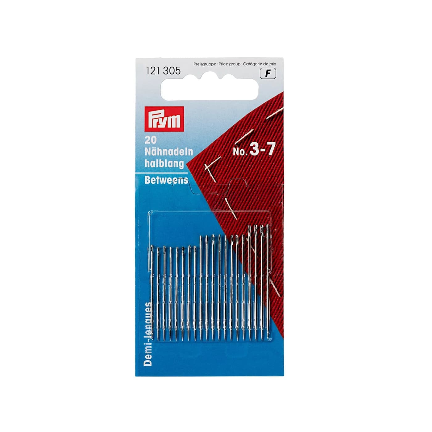 Prym naainaalden halflang nr. 3–7 – 20 stuks