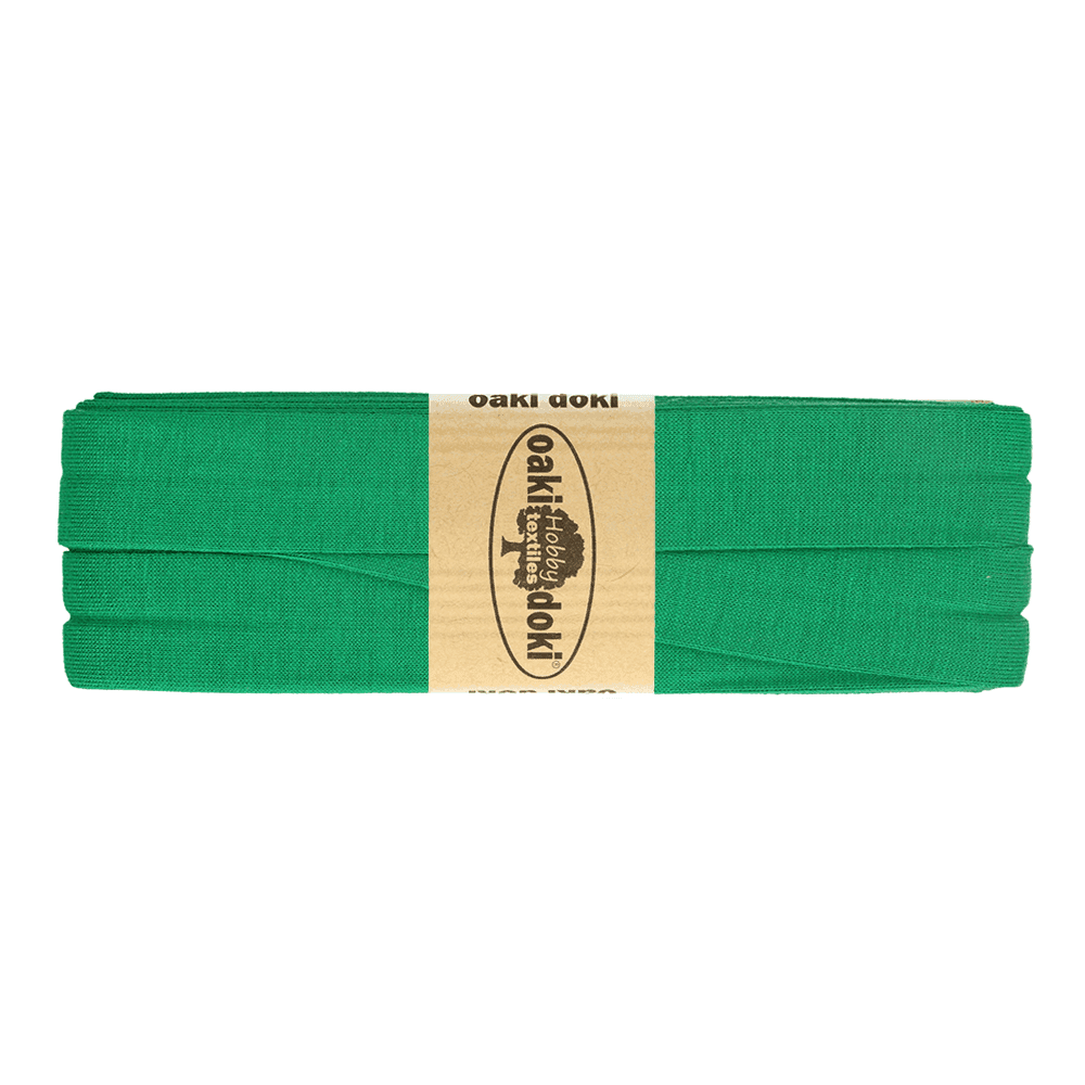 Oaki Doki tricot biaisband smaragdgroen 450 – 20 mm, 3 m