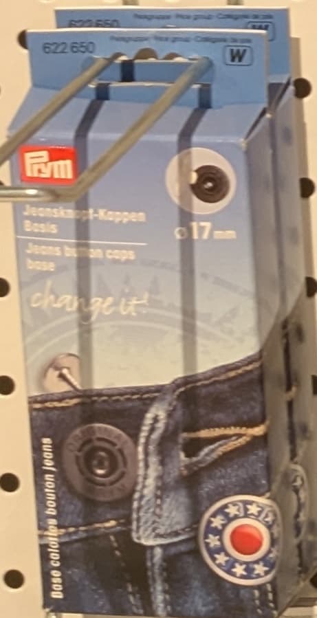 Prym Change it jeansknopen basis 17 mm – 3 stuks