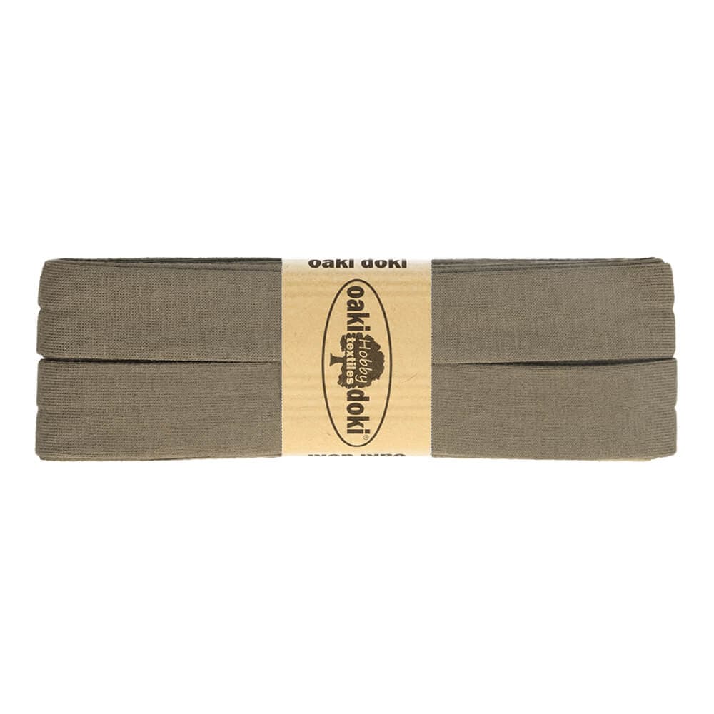Oaki Doki tricot biaisband taupe 543 – 20 mm, 3 m