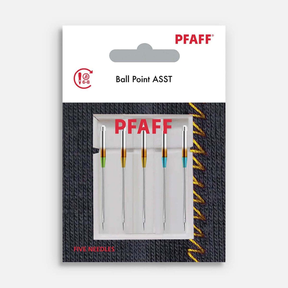 PFAFF ballpoint naalden assorti maten 5 stuks — productfoto