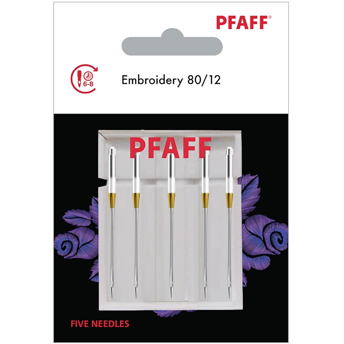 PFAFF borduurnaalden maat 80/12 5 stuks — productfoto