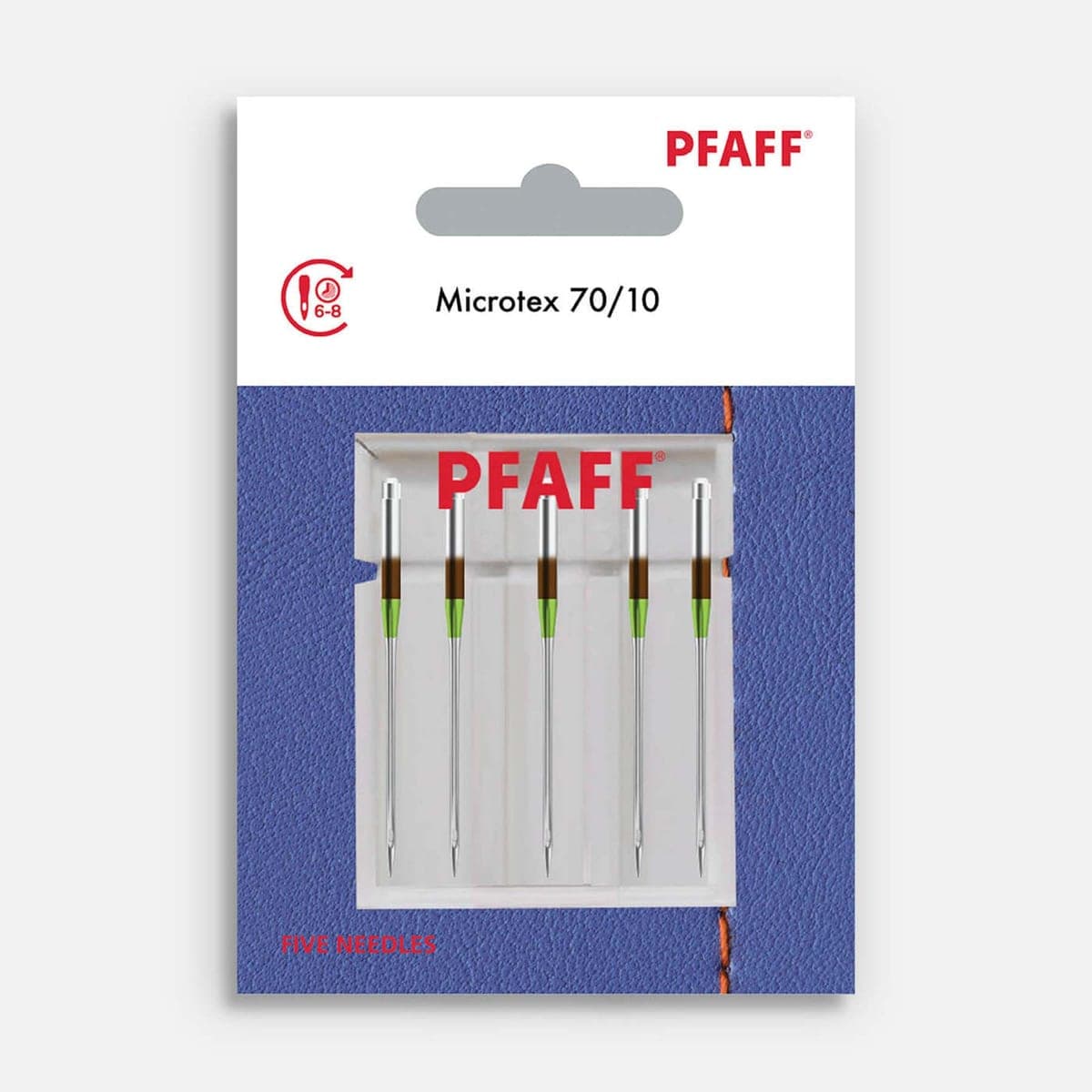 PFAFF microtex naalden maat 70/10 5 stuks — productfoto