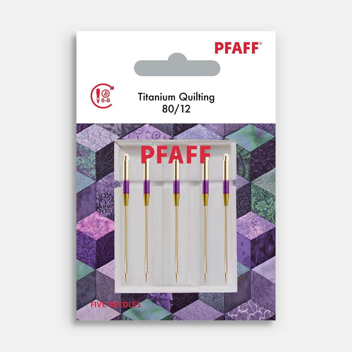 PFAFF Titanium quiltnaalden maat 80/12 5 stuks — productfoto