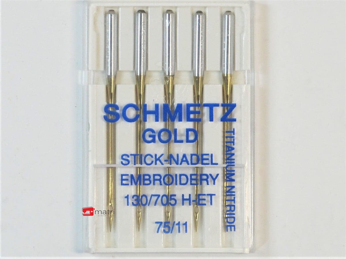 Schmetz Borduur naalden 75 gold — productfoto