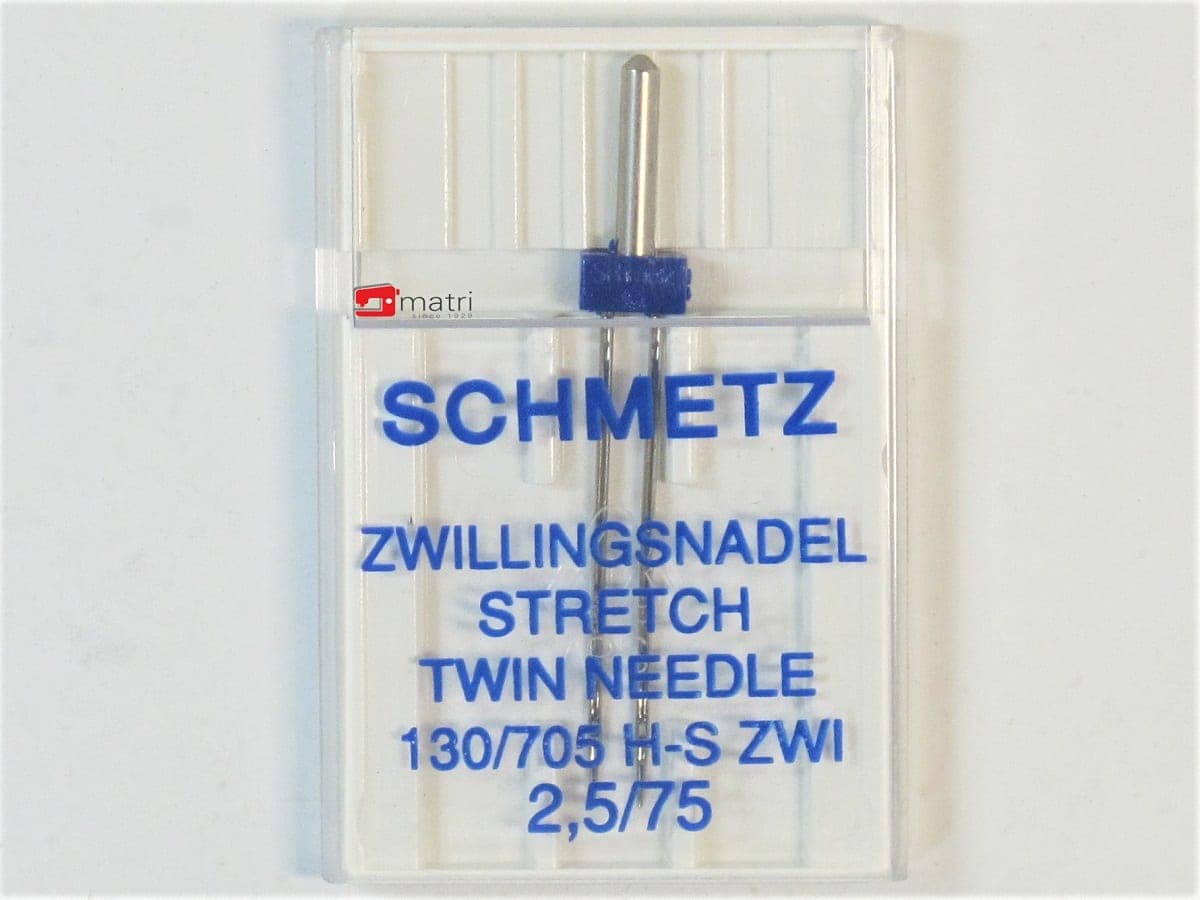 Schmetz Tweelingnaald 2.5 / 75 — productfoto
