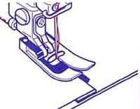 Janome naad quilt voet — productfoto