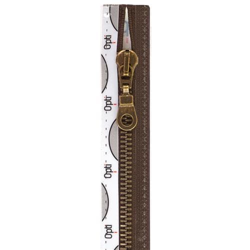 Opti metalen rits 55 cm – set van 4, brons/kaki/bruin productfoto