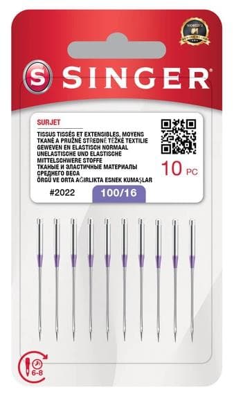 Singer Naaimachinenaalden overlock 2022 100 (10 stuks)* – Singer artikel N20224216M1003