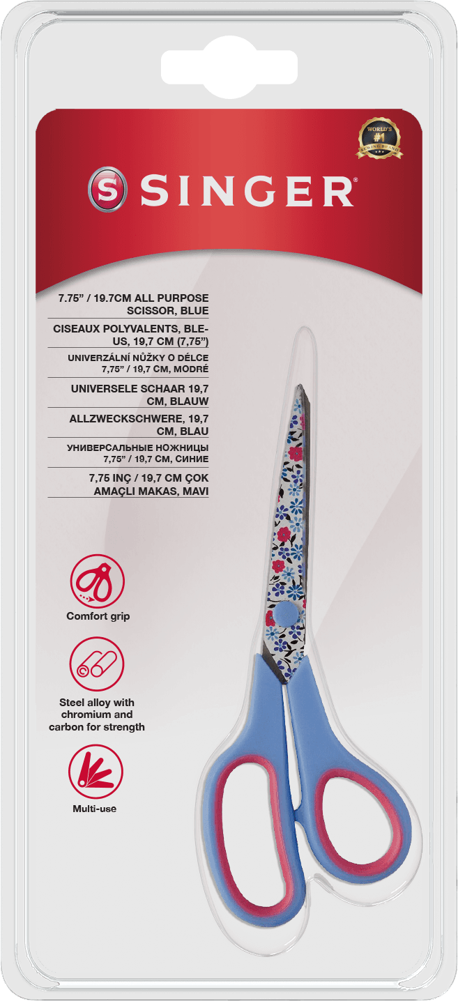 Singer Universele schaar blauw - 19,7 cm – Singer artikel 250015703