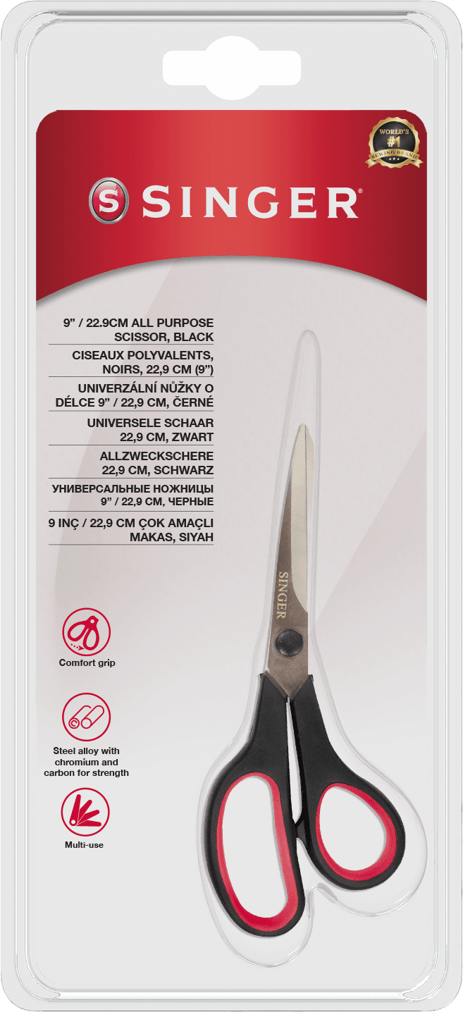 Singer Universele schaar – Zwart – 22,9 cm – Singer artikel 250020403