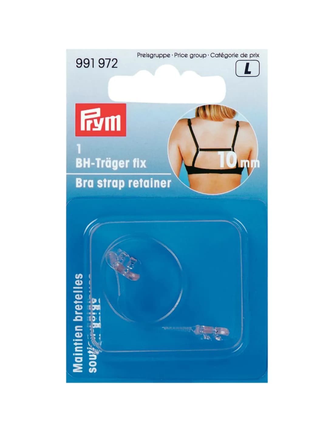 Prym BH-bandjeshouder transparant 10 mm