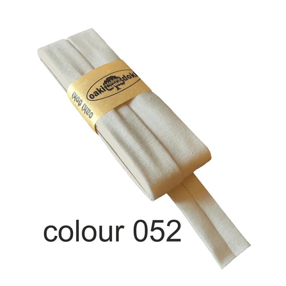 Oaki Doki tricot biaisband greige 052 – 20 mm, 3 m