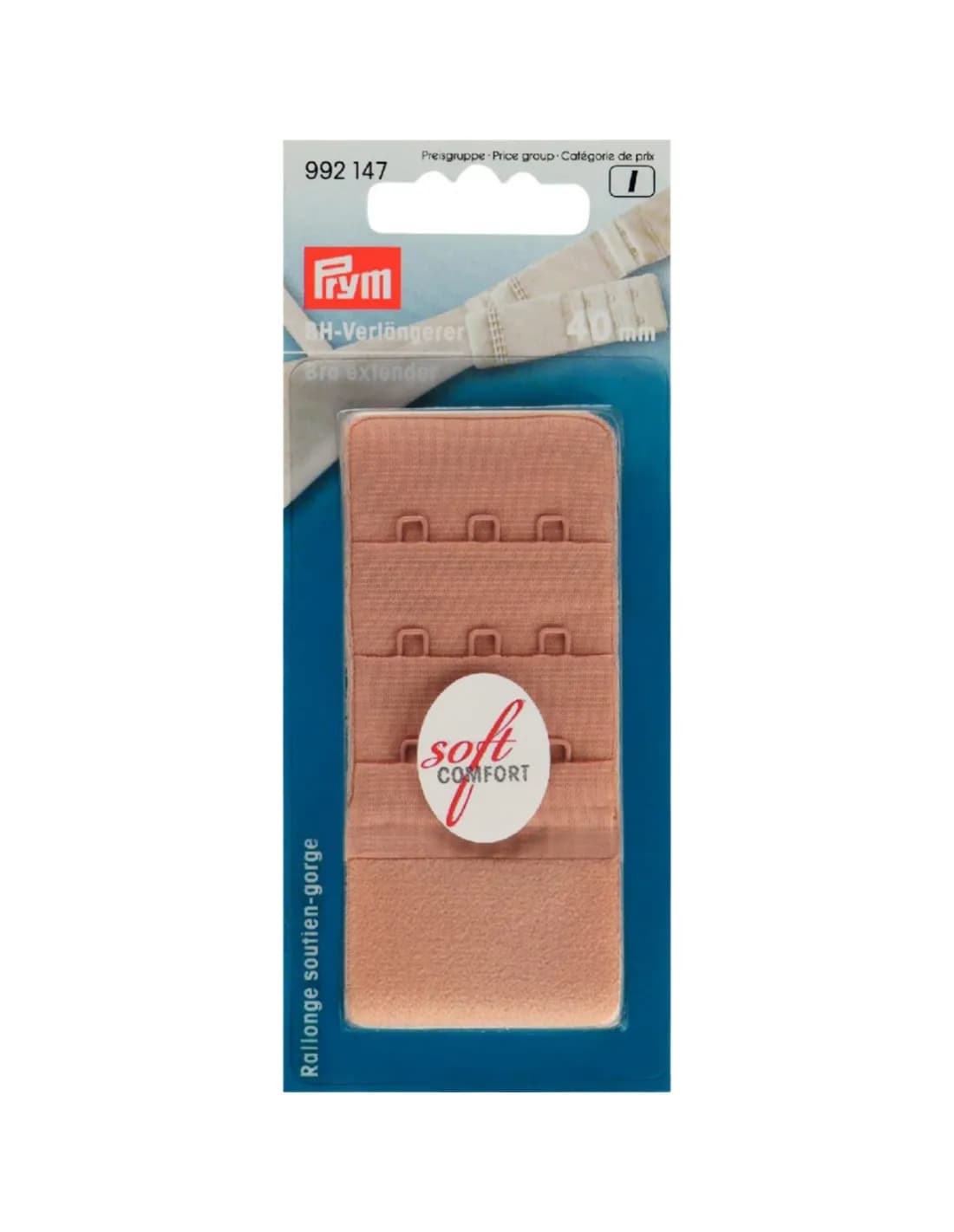Prym BH-verlengstuk Soft Comfort beige 40 mm