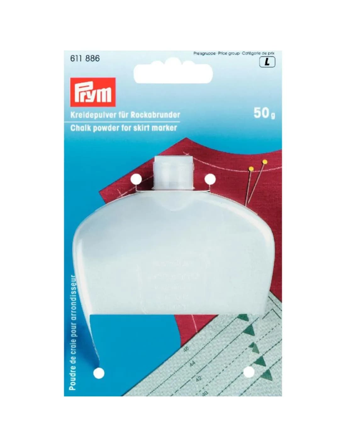 Prym Krijtpoeder navulling wit 50 g