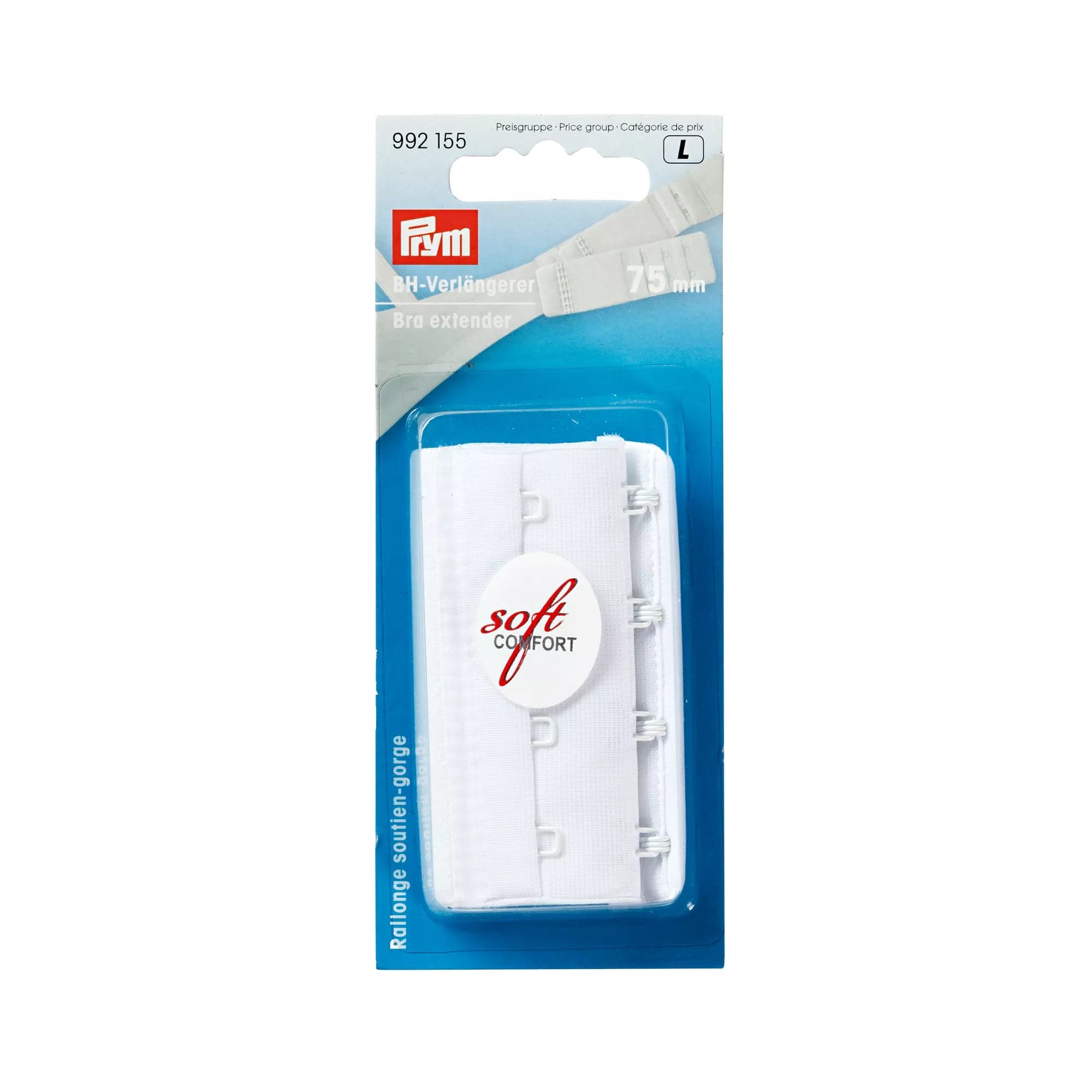 Prym BH-verlengstuk soft comfort wit 75 mm
