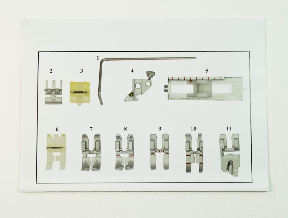Matri naai voeten set pfaff IDT — productfoto