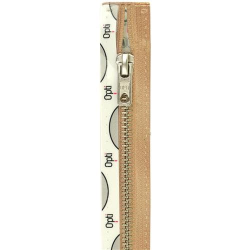 Opti deelbare metalen rits 65 cm – zilver, kleur 00886 beige Opti deelbare metalen rits 65 cm – zilver, kleur 00886 beige productfoto