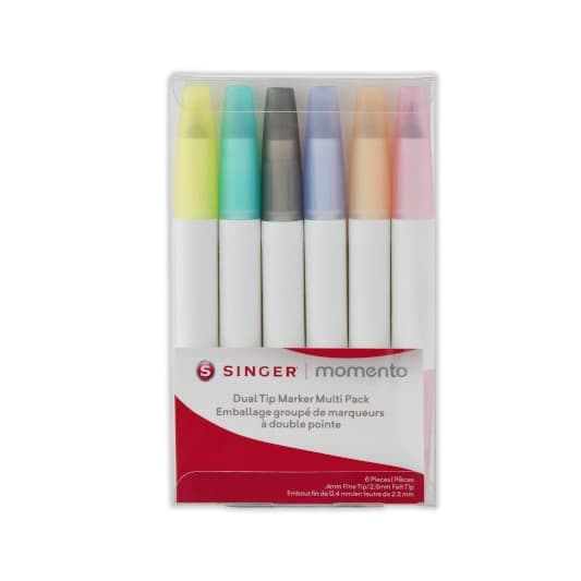 Singer Momento permanente dubbelpuntige markeerstiften (6x) – Singer artikel 220494104