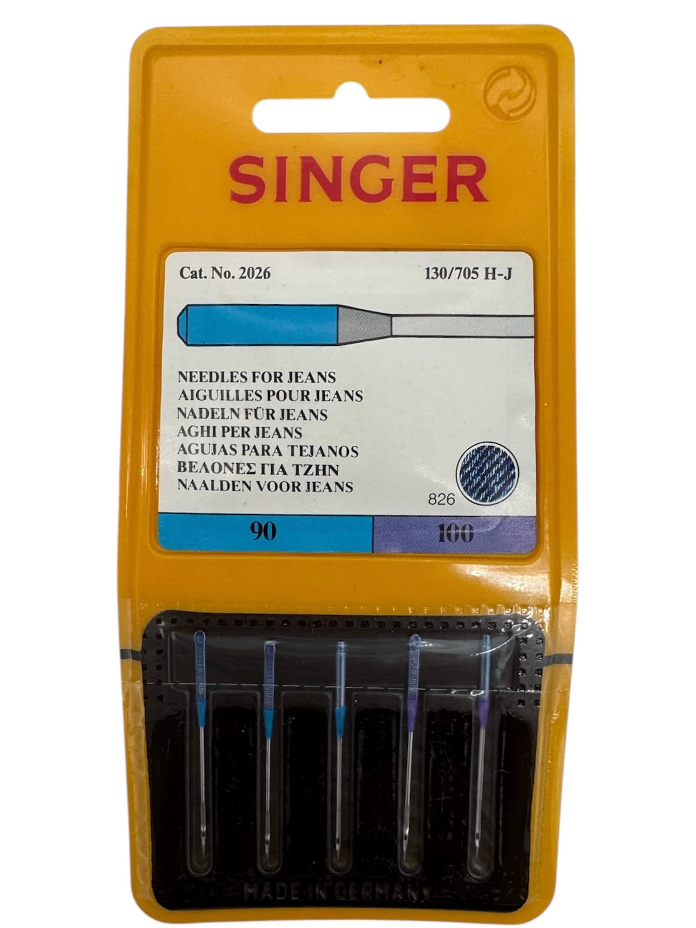 Singer naalden 90/100 voor jeans — originele Singer-verpakking