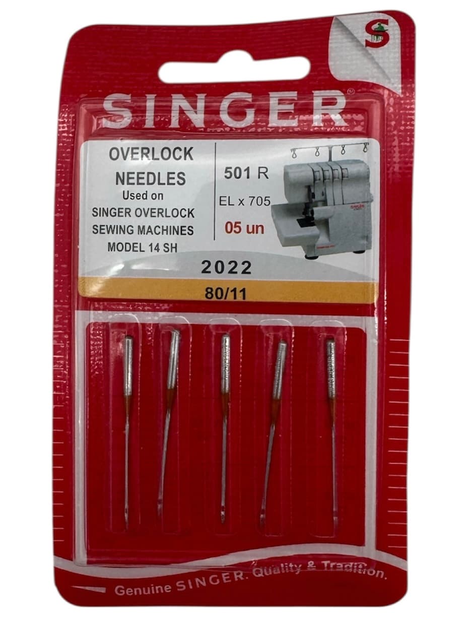 Singer overlock naalden maat 80/11 — originele Singer-verpakking